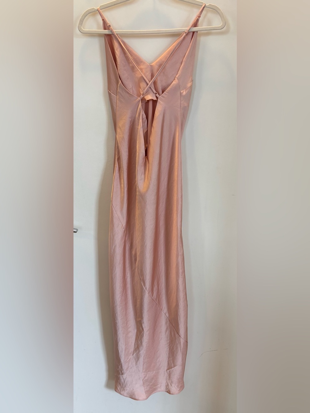 Wilfred Satin Slip Slit Midi Dress - Picture 4 of 13